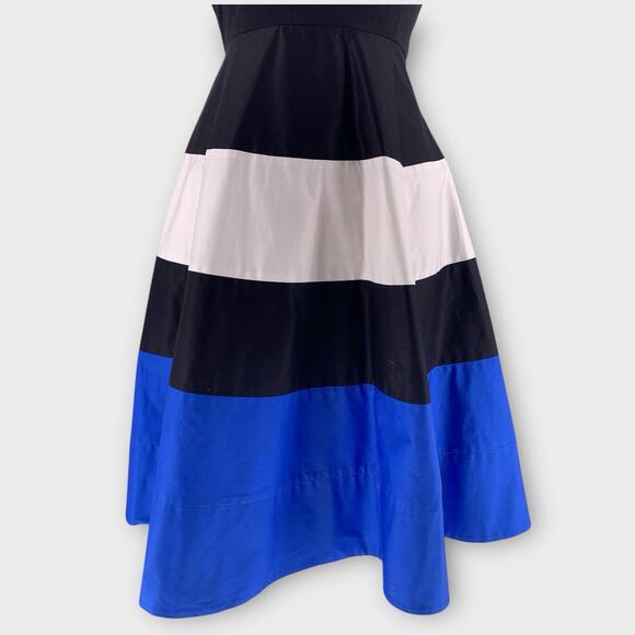 KATE SPADE Corley Dress Colorblock Blue White Black Stripe 2 - Picture 7 of 15